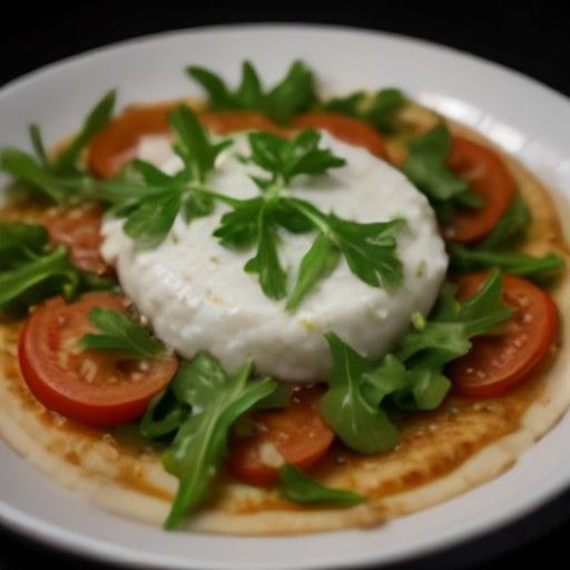 Pizza Alla Rucola (pomodoro, mozzarella e rucola)